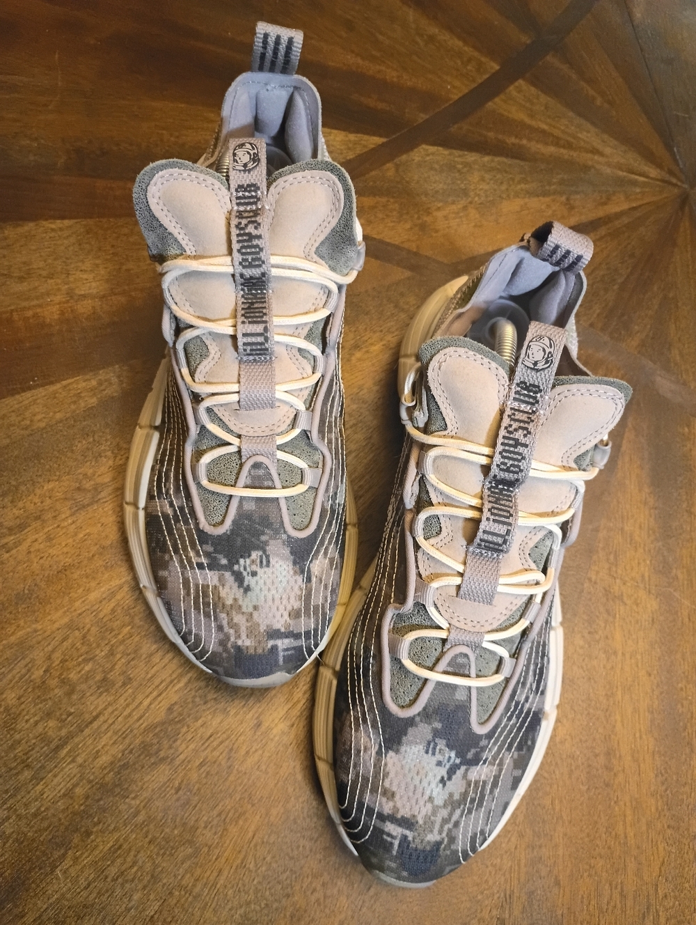 Reebok x Billionaire Boys Club Type Z-2 Camo Sneakers Mens 9.5 Gray/Beige Athlet - Picture 8 of 12